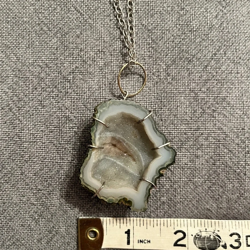 Melissa Joy Manning Caged Geode Necklace